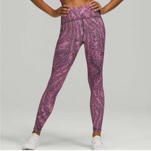 Lululemon Speed Swift High Rise Tight Leggings in Sonic Pink Multi 28”